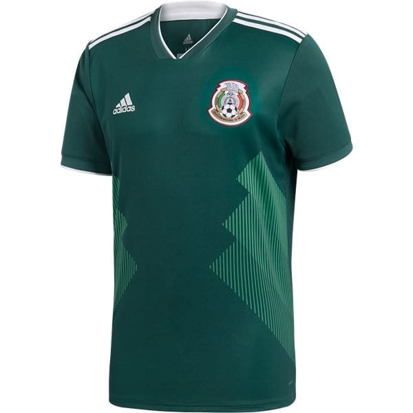 adidas Kids Mexico 18/19 Home Jersey Core Green/White