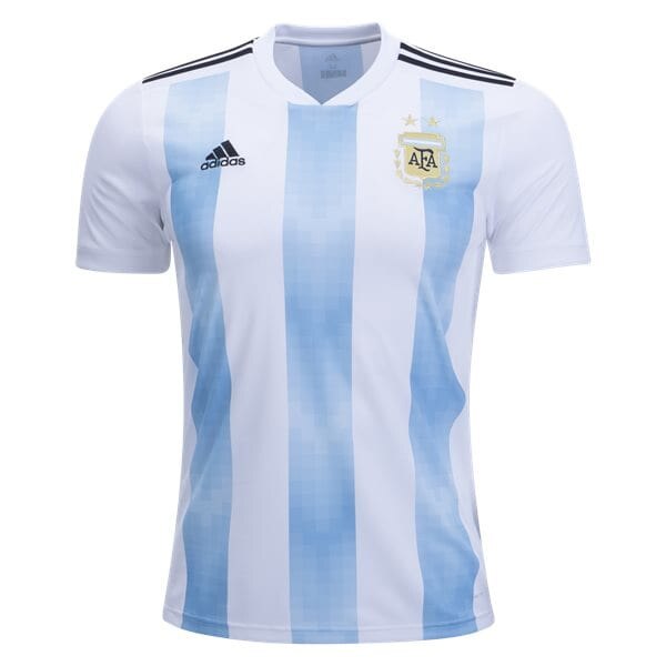 adidas Kids Argentina 18/19 Home Jersey White/Clear Blue