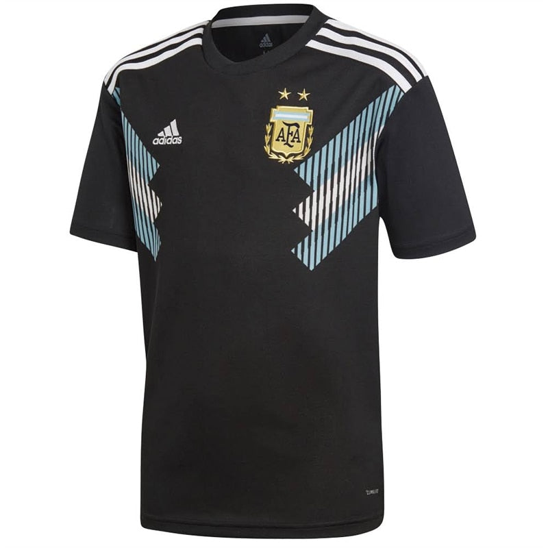 adidas Youth Argentina 18/19 Away Jersey Black/Clear Blue