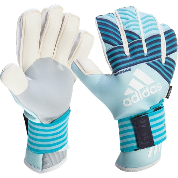 adidas ACE Trans Fingersave Goalkeeper Gloves Energy Aqua/Energy Blue/Legend Ink