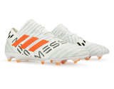 adidas Men's Nemeziz Messi 17.1 FG White/Solar Orange/Clear Grey