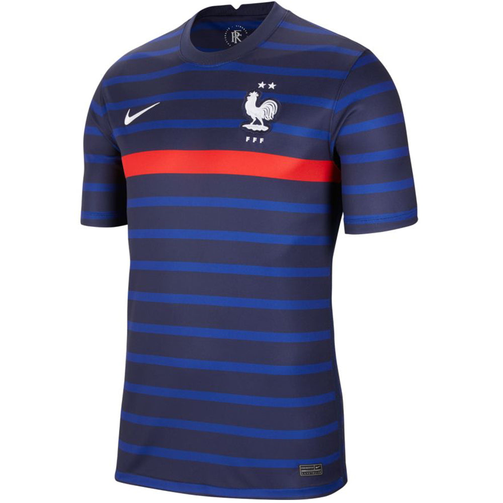 Nike Men's France 20/21 Home Jersey Blackened Blue/White