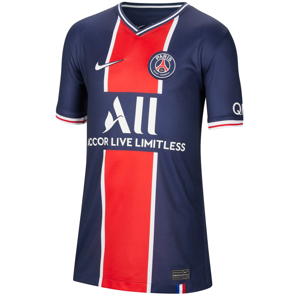 Nike Kids Paris Saint-Germain 20/21 Home Jersey Midnight Navy/White ...