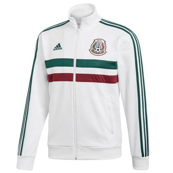 adidas Men's Mexico 3-Stripe Track Jacket White