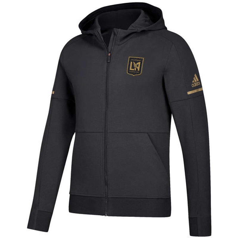 adidas Men's LAFC Travel Full-Zip Jacket Black/Gold