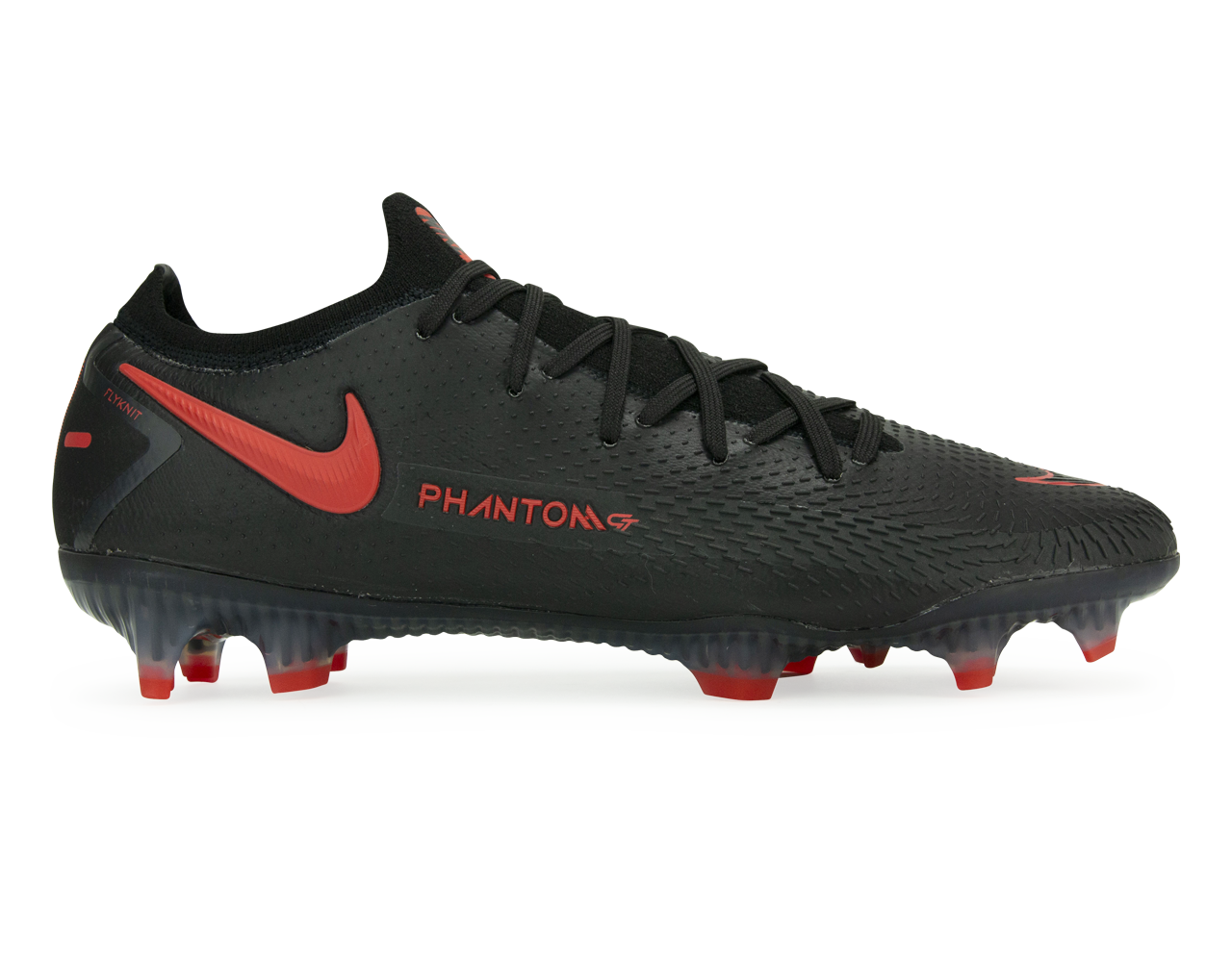 Nike Men's Phantom GT Elite FG Black/Dark Smoke Grey/Chile Red