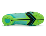 Nike Men's Mercurial Vapor 14 Elite FG Turquoise/Lime Soleplate