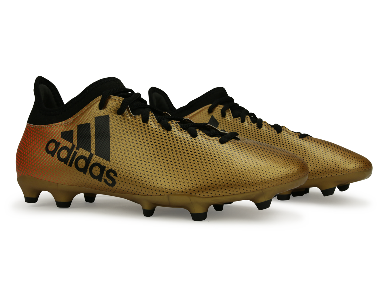 adidas Men s X 17.3 FG Tactile Gold Metallic Core Black Solar Red 8