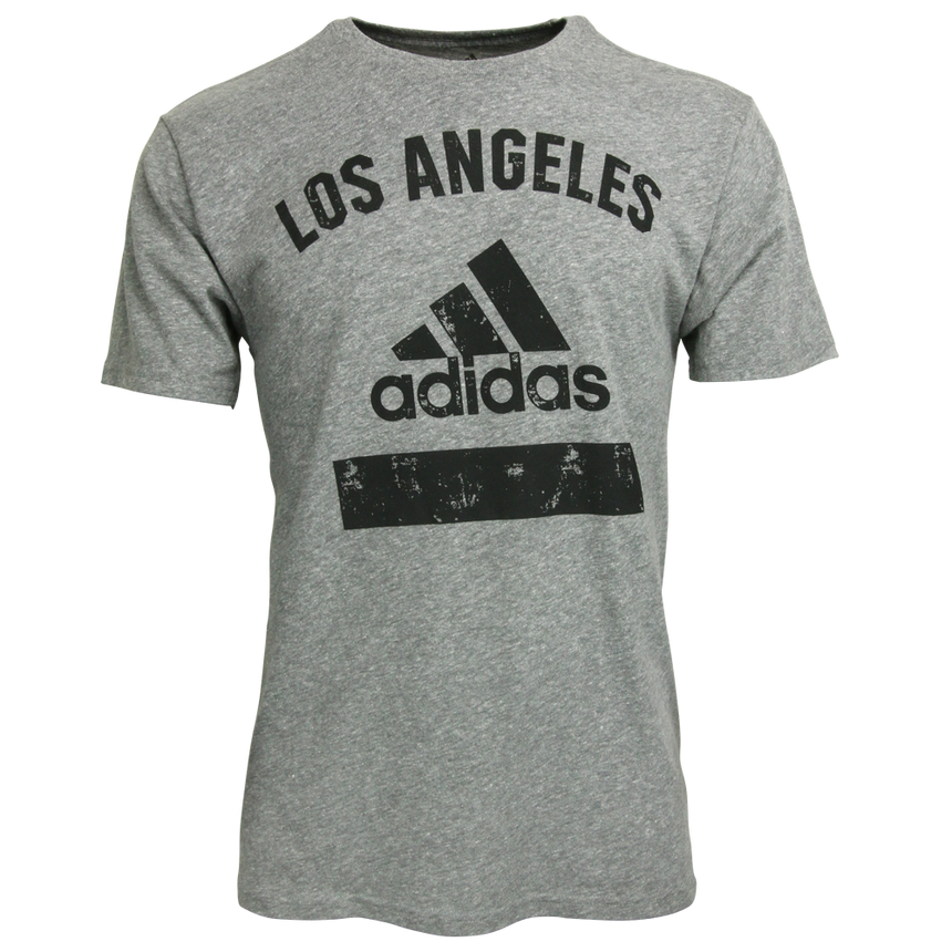 adidas Men's LAFC Tri Blend Tee Dark Heather Gray