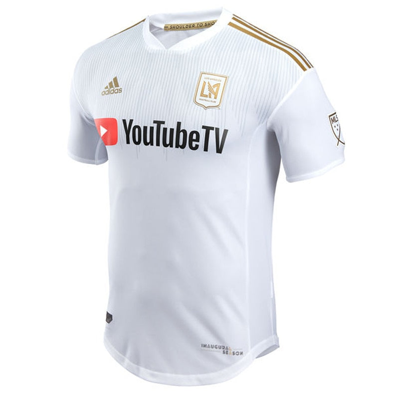 adidas Men's LAFC 18/19 Authentic Away Jersey White/Gold