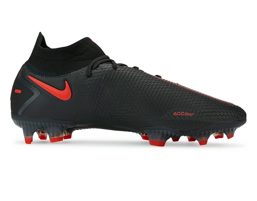 Nike Men's Phantom GT DF Elite FG Black/Dark Smoke Grey/Chile Red