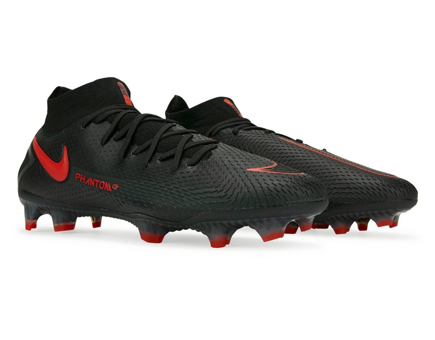 Nike Men's Phantom GT DF Elite FG Black/Dark Smoke Grey/Chile Red