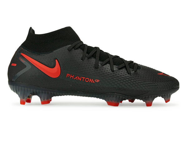 Nike Men's Phantom GT DF Elite FG Black/Dark Smoke Grey/Chile Red