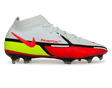 Nike Men's Phantom GT2 DF Elite FG White/Bright Crimson Front