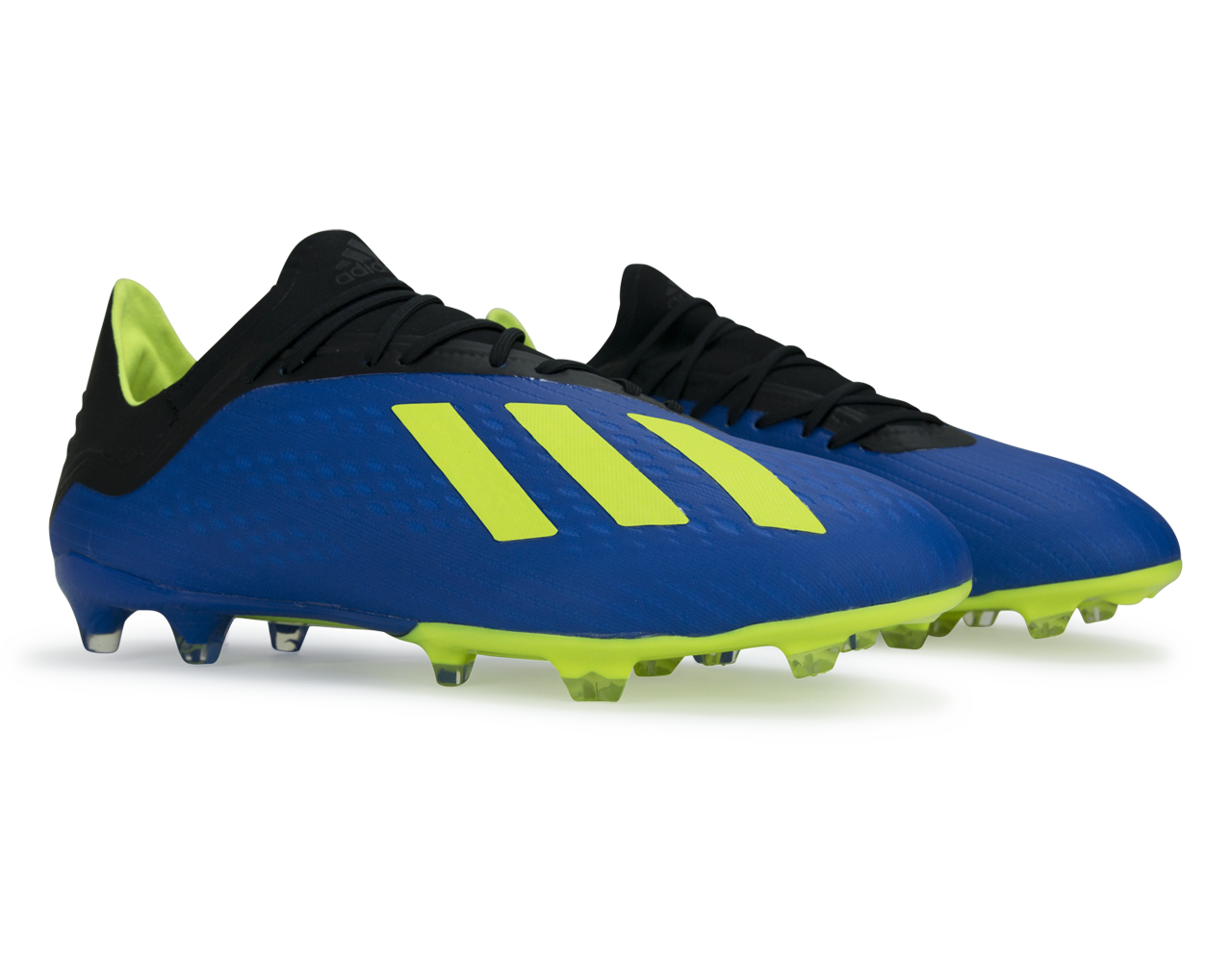 adidas Men s X 18.2 FG Footblue Solar Yellow Core Black Azteca