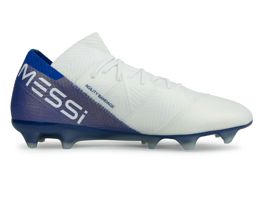 adidas Men's Nemeziz Messi 18.1 FG White/Core Black – Azteca Soccer