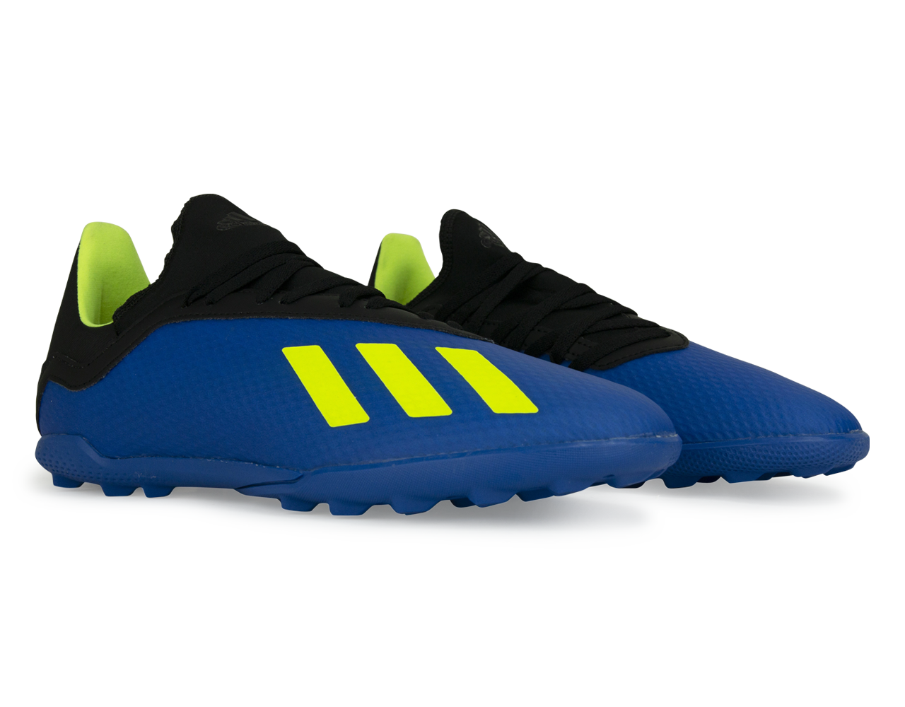 adidas Kids X 18.3 Turf Soccer Shoes Footblue/Solar Yellow/Core Black