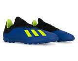 adidas Kids X 18.3 Turf Soccer Shoes Footblue/Solar Yellow/Core Black