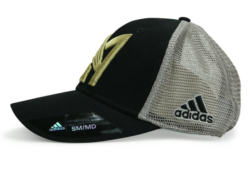 adidas Men's LAFC Mesh Back Structured Flex Cap Black