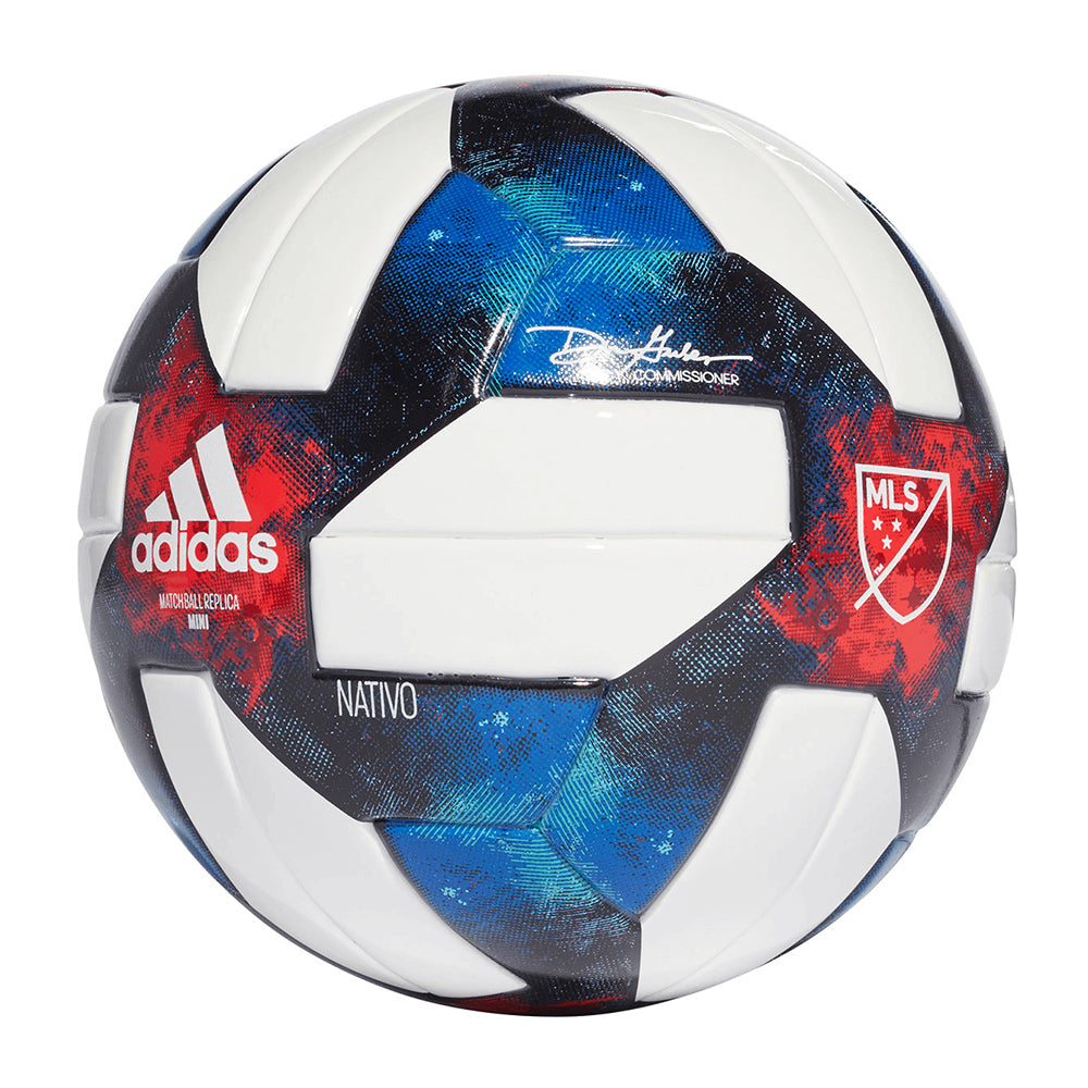 adidas MLS Mini Ball White/Black/Bold Blue