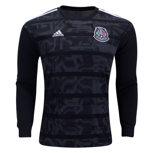 Adidas Mexico '22 Away Replica Long Sleeve Jersey, Men's, XL, White