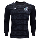 adidas Men's Mexico 19/20 Home Long Sleeve Jersey Black/White