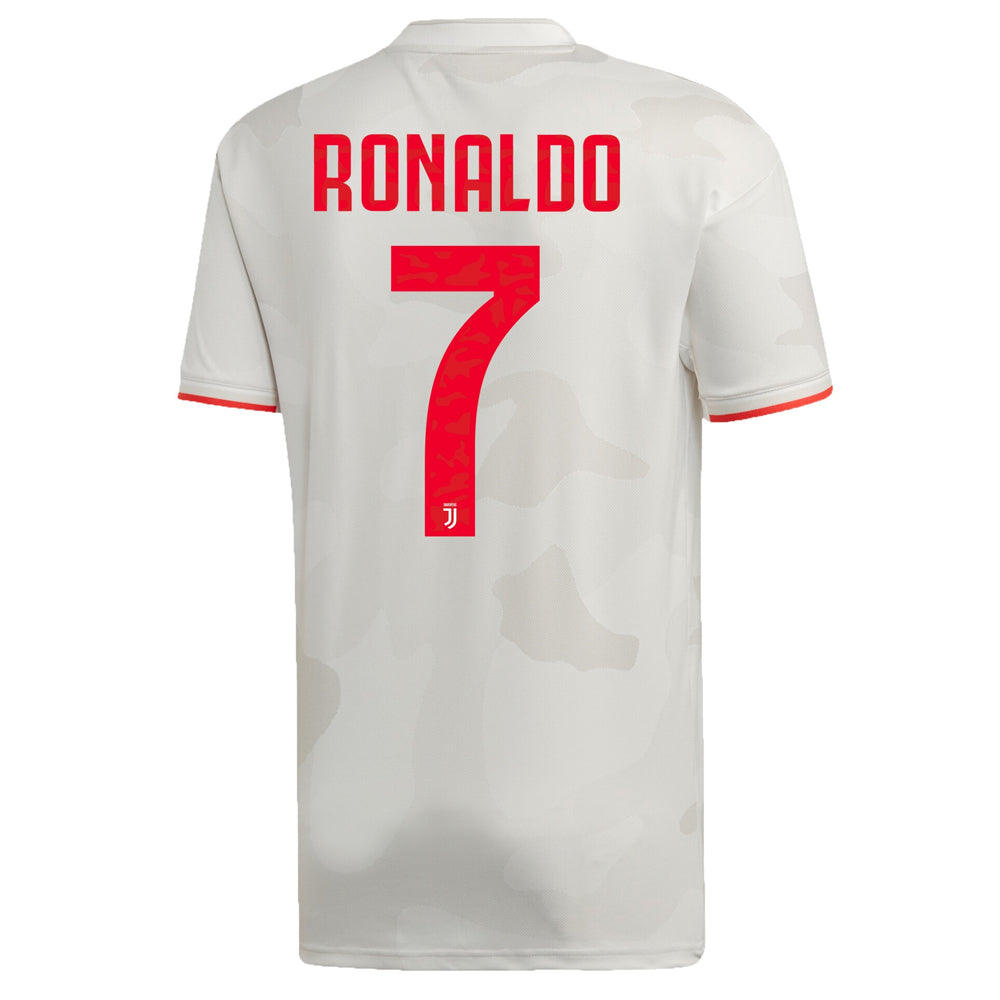 adidas Men's Juventus 19/20 Ronaldo Away Jersey Raw White/Red