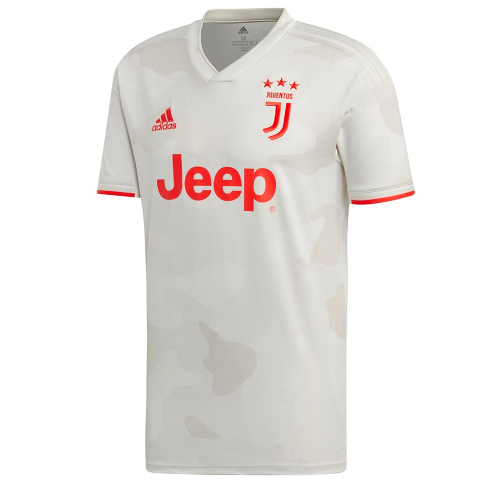 adidas Men's Juventus 19/20 Ronaldo Away Jersey Raw White/Red Orange