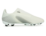 adidas Men's X Ghosted.3 Laceless FG White/Core Black
