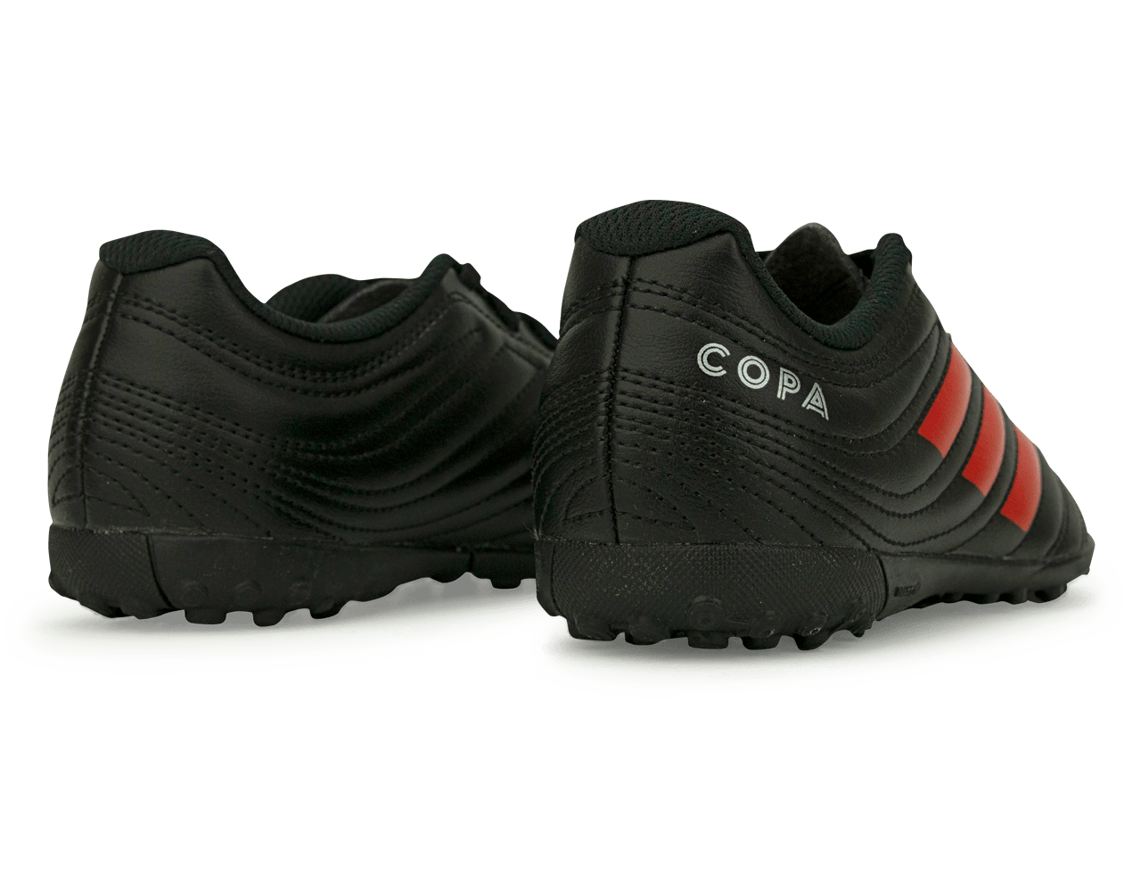 adidas Kids Copa 19.4 Turf Shoes Core Black/Hi-Res Red/Silver Metallic
