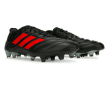 adidas Men's Copa 19.1 FG Core Black/Hi-Res Red/Silver Metallic