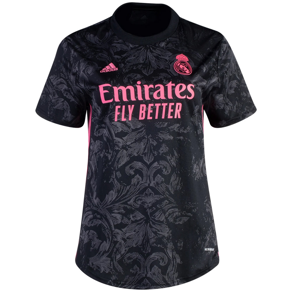 adidas Womens Real Madrid 2020/21 Away Jersey Black – Azteca Soccer