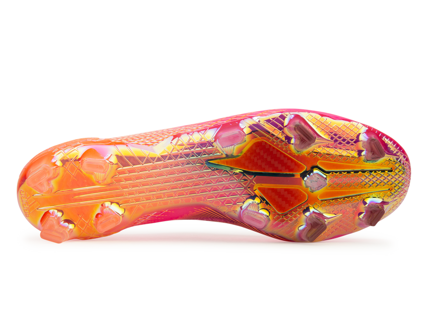 adidas Men's X Ghosted+ FG Pink/Orange Soleplate