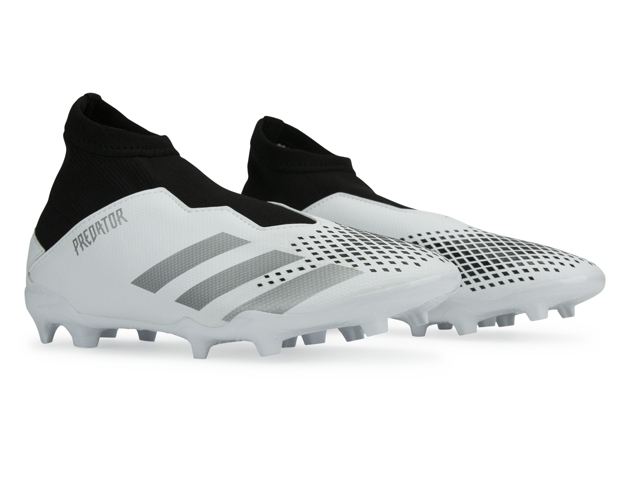 Buy adidas Junior Predator 20.3 Laceless TF Astro Turf Football Boots  Footwear White/Silver Metallic/Core Black