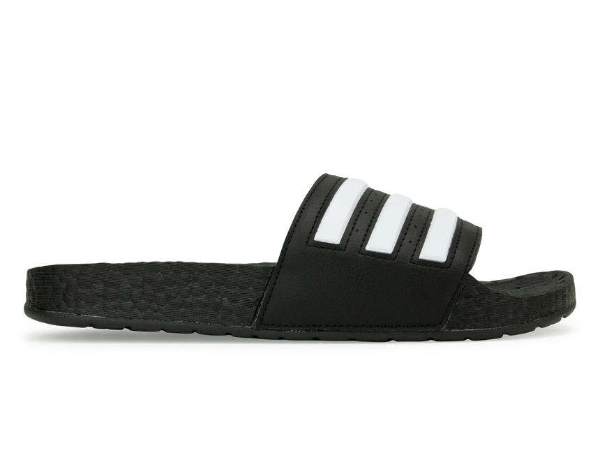 adidas Men's Adilette Boost Sandals Black/White Front