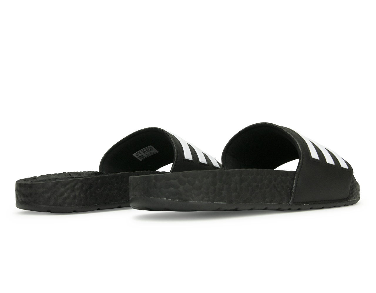adidas Men s Adilette Boost Sandals Black White Azteca Soccer