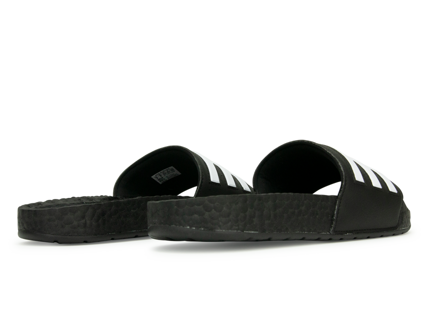 adidas Men's Adilette Boost Sandals Black/White Rear