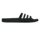 adidas Kids Adilette Shower Slides Black/White Side View 2