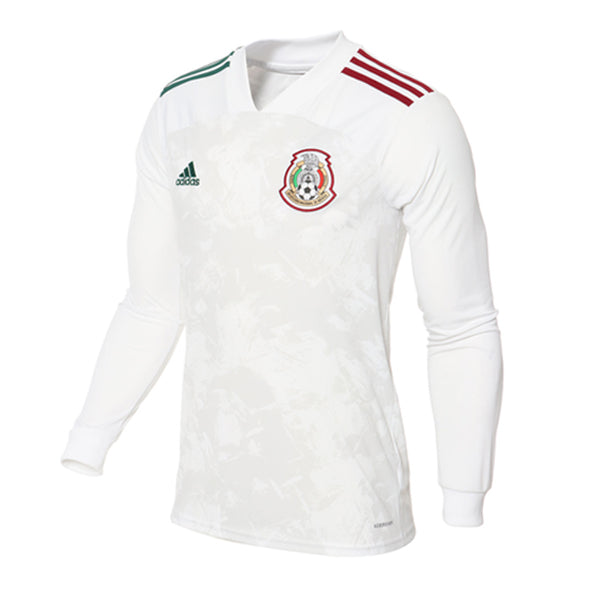 adidas Men's Mexico 20/21 Long Sleeve Away Jersey White