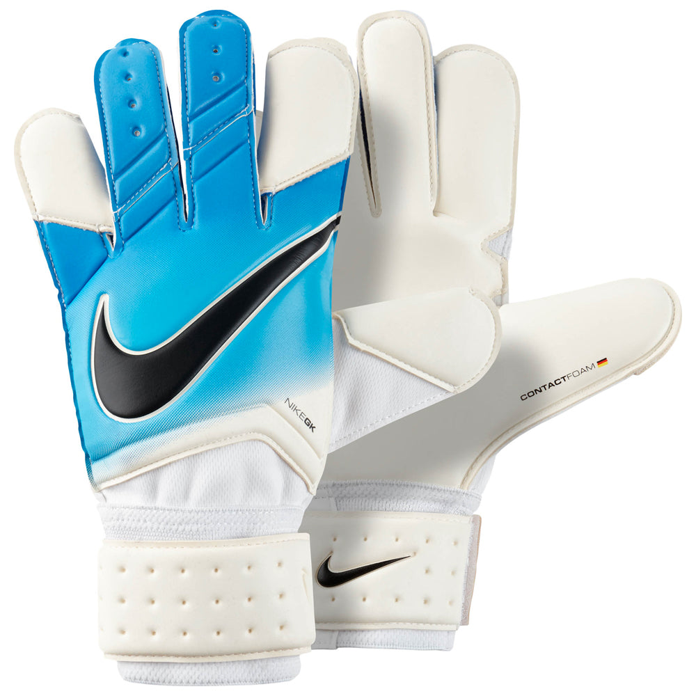 Nike Men's GK Vapor Grip 3 Goalkeeper Gloves White/Photo Blue