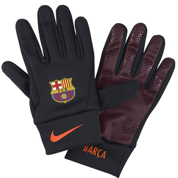 Nike Men's Stadium FC Barcelona Gloves  Black/Multi Color