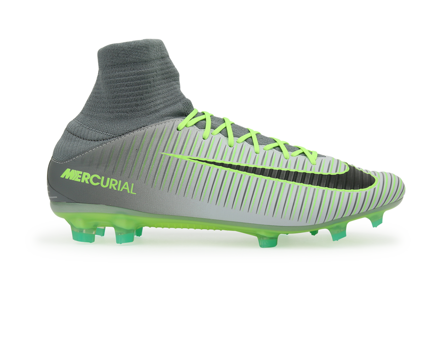 Nike Men's Mercurial Veloce III DF FG PurePlatinum/Black/Ghost Green