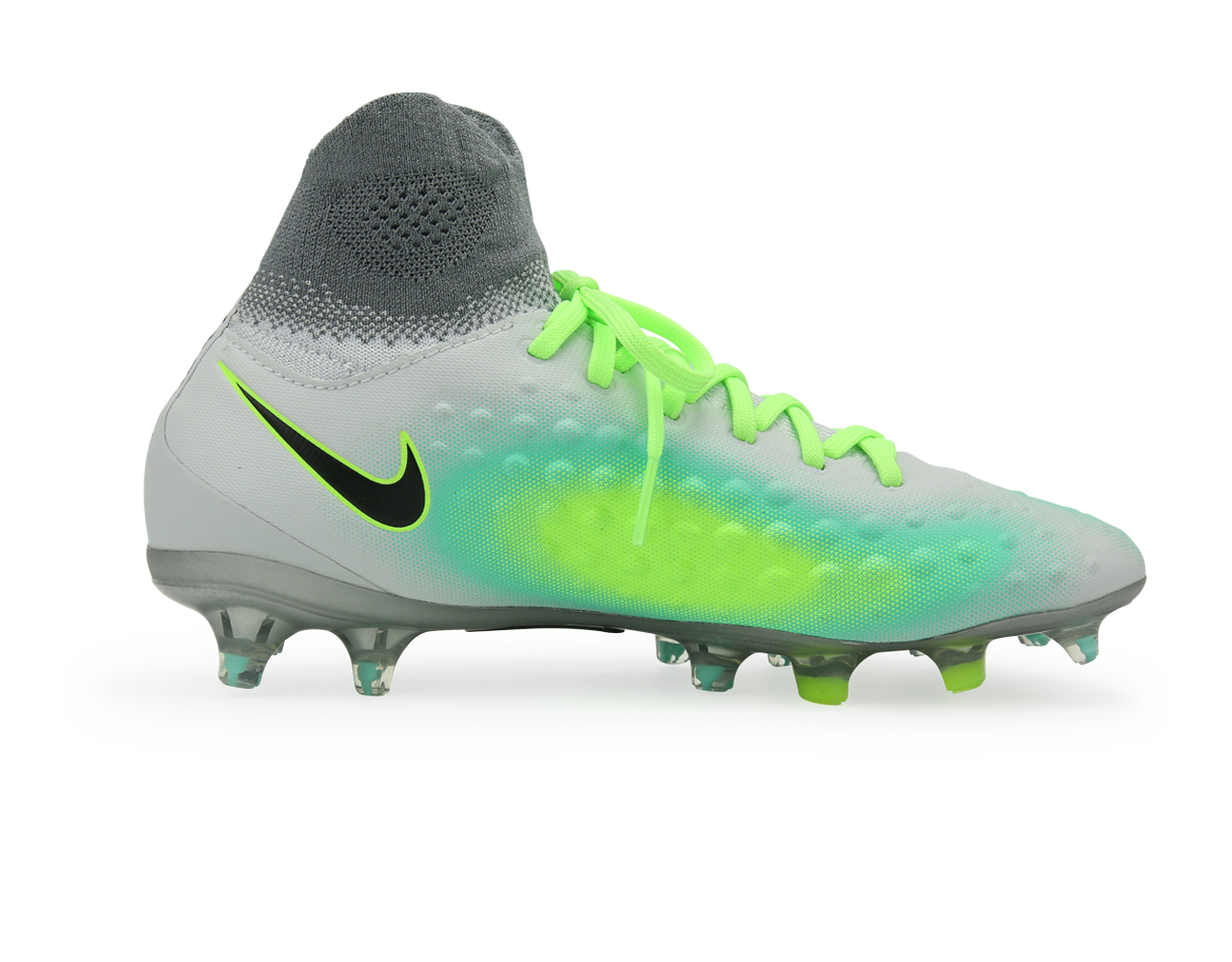 Nike Kids Magista Obra II FG Pure Platinum Black Ghost Green 4