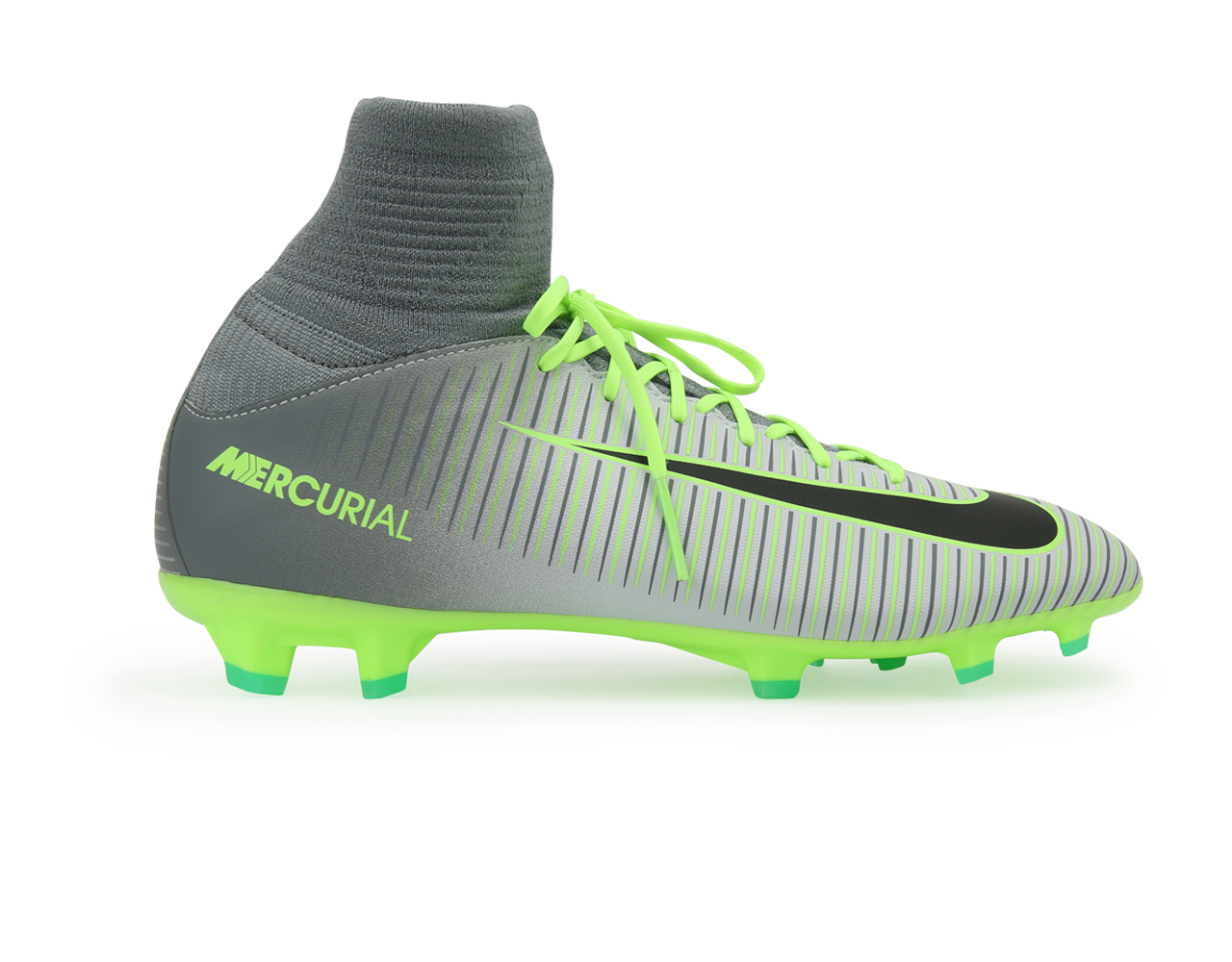 Nike Kids Mercurial Superfly V FG Pure Platinum/Black/Ghost Green