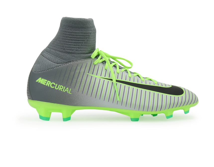 Nike Kids Mercurial Superfly V FG Pure Platinum/Black/Ghost Green