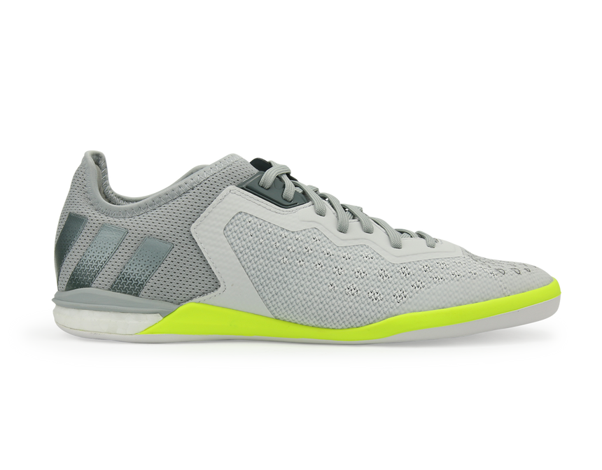 adidas Men's ACE 16.1 Court Indoor Soccer Shoes Crystal White/Onix/Solar/Yellow