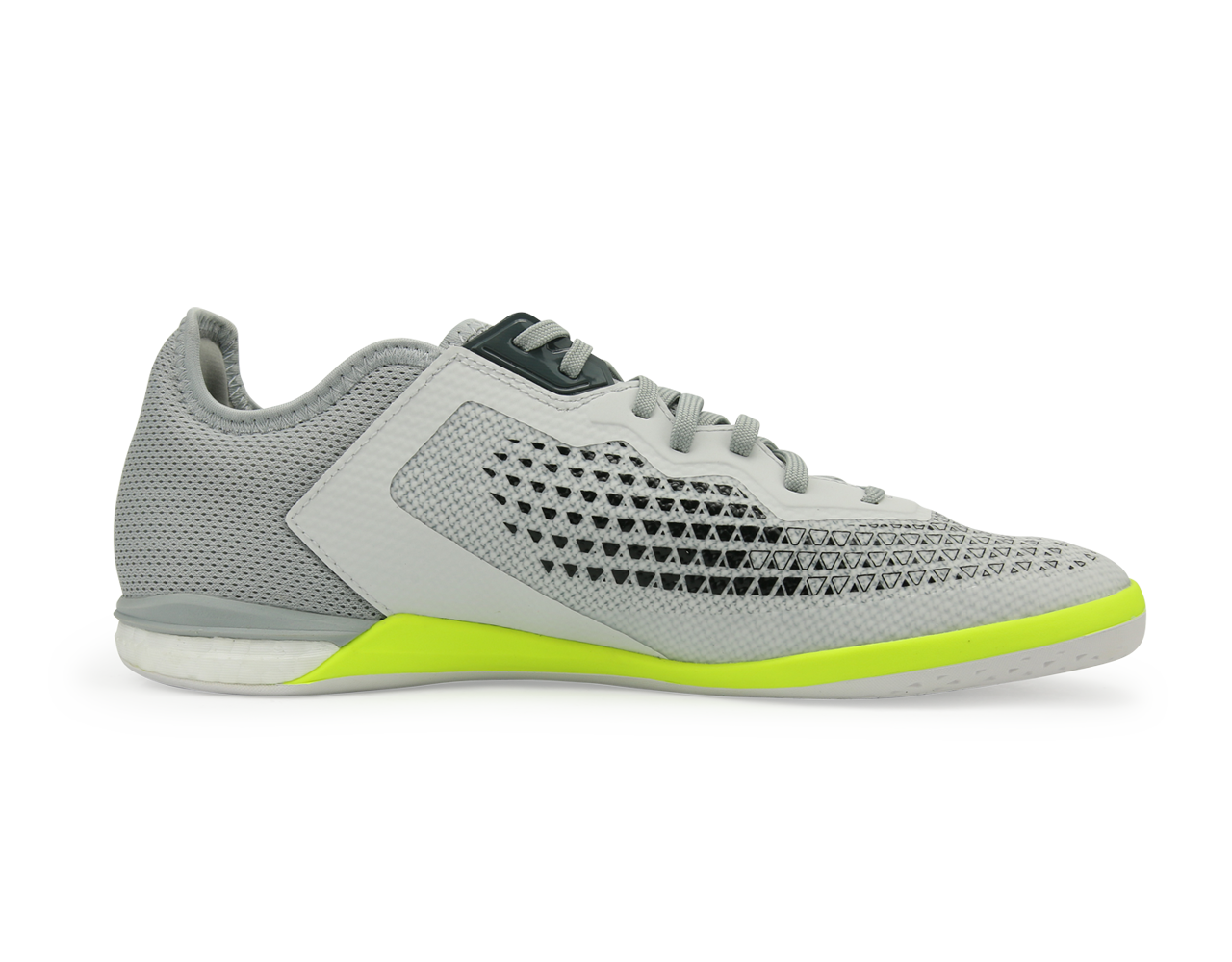 adidas Men's ACE 16.1 Court Indoor Soccer Shoes Crystal White/Onix/Solar/Yellow