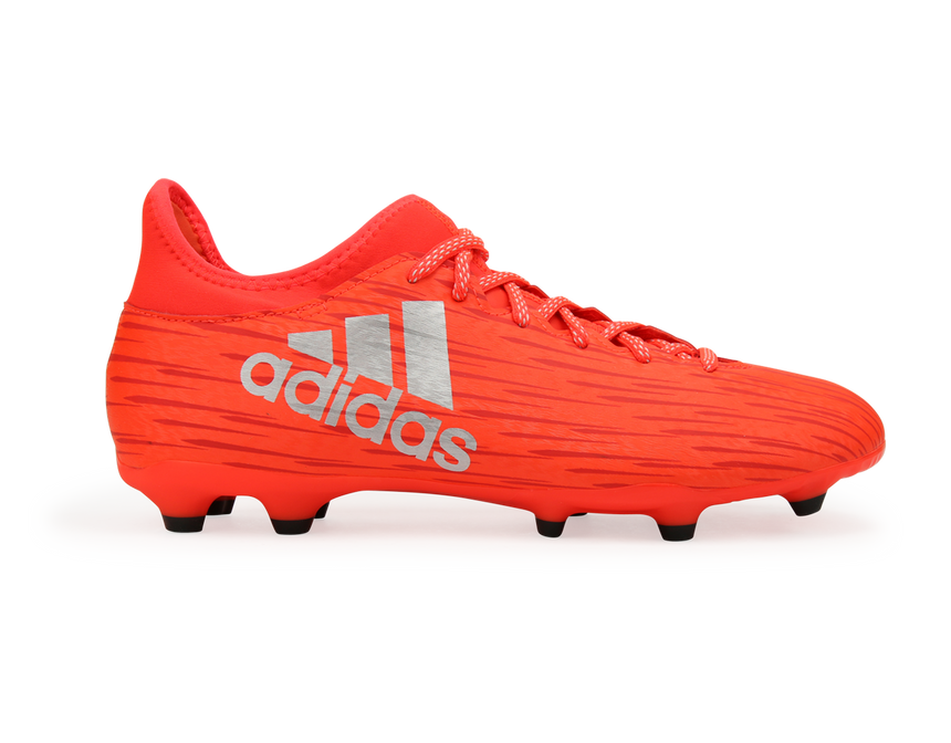 adidas Men's X 16.3 FG/AG Solar Red/Metalic Silver