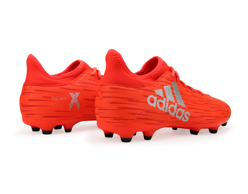 adidas Men's X 16.3 FG/AG Solar Red/Metalic Silver – Azteca Soccer