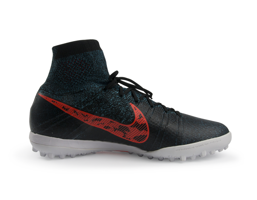 Nike Men's Elastico Superfly Turf Soccer Shoes Black/Total Crimson/Total Crimson
